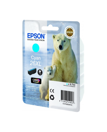 Tusz Epson CLARIA Premium 26XL - cyjan