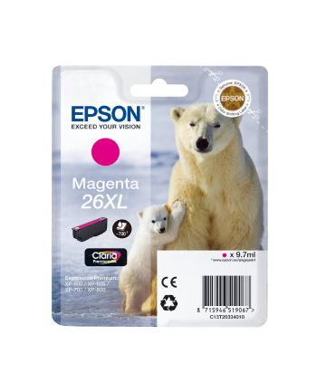 Tusz Epson CLARIA Premium 26XL - magenta nr 1