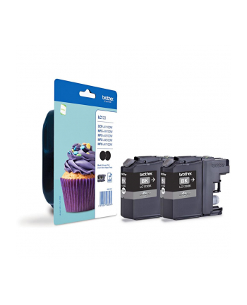 Tusz Brother LC123BKBP2 black dual pack | 600str | MFC-J4510DW