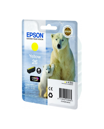 Tusz Epson T2614  yellow  Claria | 4,5 ml | XP-600/700/800