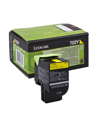 Toner Lexmark 702Y | yellow | zwrotny | 1000 str.| CS310dn / CS310n / CS410dn /