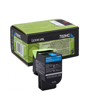 Toner Lexmark 702HC | cyan | zwrotny | 3000 str.| CS310dn / CS310n / CS410dn / C