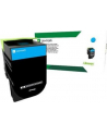 Toner Lexmark 702XC | cyan | zwrotny | 4000 str. | CS510de / CS510dte - nr 23