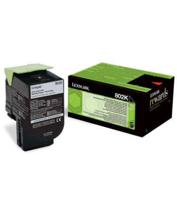 Toner Lexmark 802K | black | zwrotny | 1000 str.| CX310dn / CX310n / CX410de / C