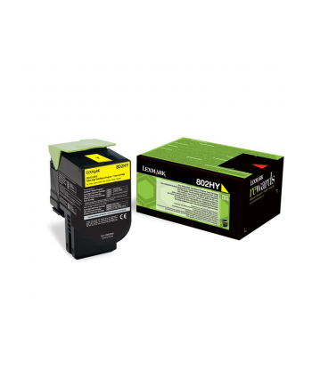 Toner Lexmark 802HY | yellow | zwrotny | 3000 str.| CX410de / CX410dte / CX410e