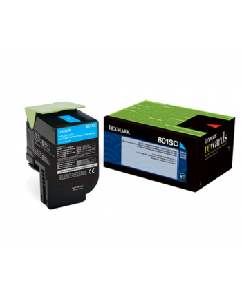 Toner Lexmark 802SC | cyan| zwrotny | 2000 str.| CX310dn / CX310n / CX410de / CX