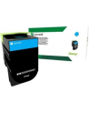 Toner Lexmark 802SC | cyan| zwrotny | 2000 str.| CX310dn / CX310n / CX410de / CX - nr 34
