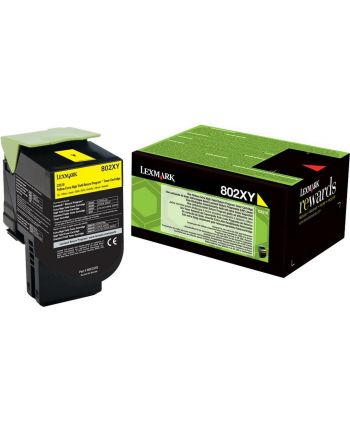 Toner Lexmark 802XY | yellow | zwrotny | 4000 str. | CX510de / CX510dhe / CX510d