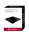 Transcend  Przenośna nagrywarka  DVD/CD 8X  13.9mm  USB 2.0 -  Czarna - nr 36