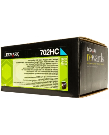 Toner Lexmark 702HC | cyan | zwrotny | 3000 str.| CS310dn / CS310n / CS410dn / C nr 1