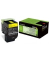 Toner Lexmark 802Y | yellow | zwrotny | 1000 str. | CX310dn / CX310n / CX410de / - nr 15