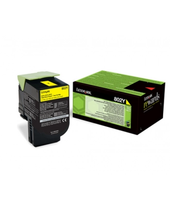 Toner Lexmark 802Y | yellow | zwrotny | 1000 str. | CX310dn / CX310n / CX410de / nr 1