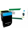 Toner Lexmark 802XC |cyan | zwrotny | 4000 str. | CX510de / CX510dhe / CX510dthe - nr 17
