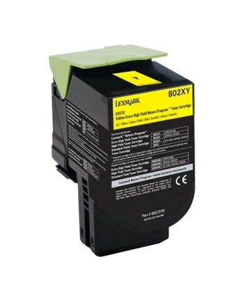 Toner Lexmark 802XY | yellow | zwrotny | 4000 str. | CX510de / CX510dhe / CX510d nr 1