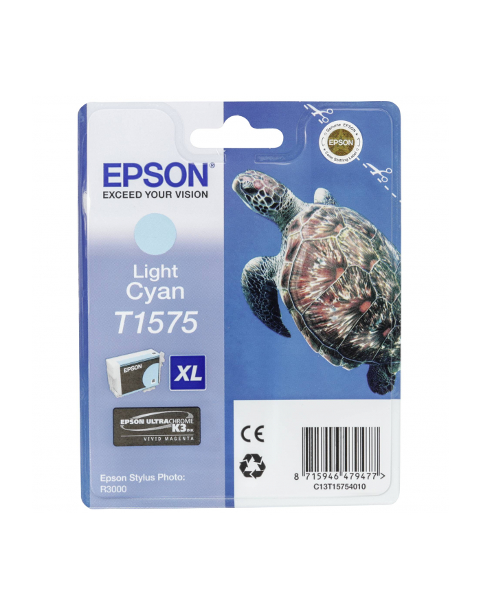 Tusz Epson T1575 Light Cyan | 25,9 ml | R3000 główny