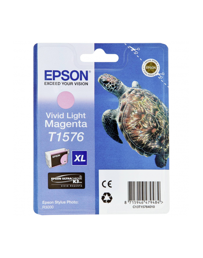 Tusz Epson T1576 Vivid Light Magenta  | 25,9 ml | R3000 główny
