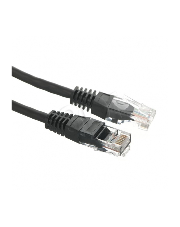 Patchcord UTP kat 5e 0.5m czarny główny