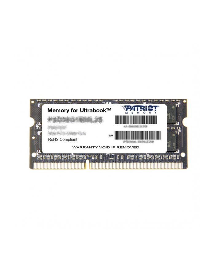 Patriot 8GB 1600MHz DDR3 Non-ECC CL11 1.35V  SODIMM, for Ultrabook główny