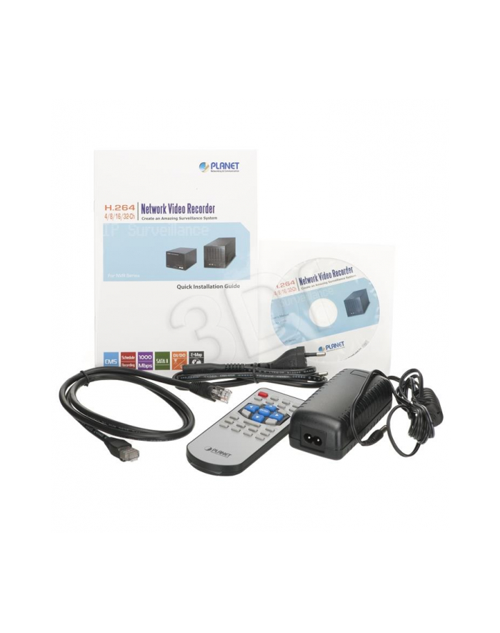 PLANET NVR-420 Rejestrator HD 4-kanały 2xHDD HDMI główny