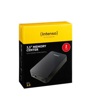 Intenso Dysk Zewnętrzny 2TB MemoryCenter Czarny 3,5'' USB 3.0