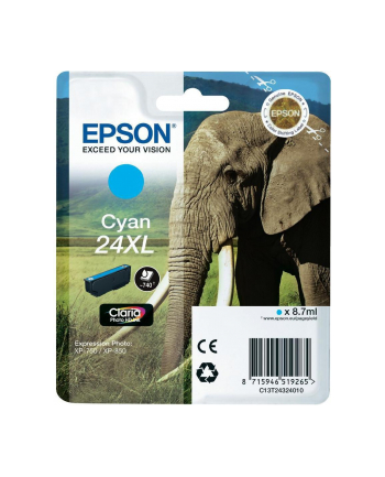 Tusz Epson T2432 cyan XL | 8,7 ml nr 1