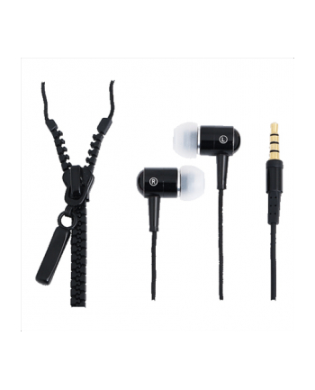 LOGILINK - Słuchawki stereo z mikrofonem ''Zipper'' czarne