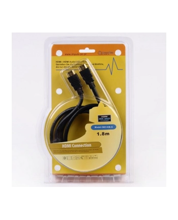 KABEL IMPULS-PC HDMI-HDMI 1,8m gold/fer/blist Miedź(99,99%) nr 1
