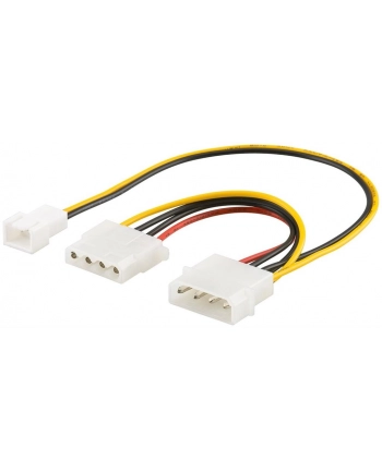 Manhattan Adapter zasilania do wentylatora 3 pin - 4 pin molex nr 2
