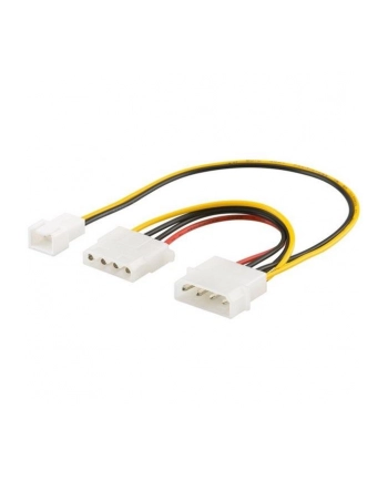 Manhattan Adapter zasilania do wentylatora 3 pin - 4 pin molex nr 1