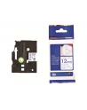 Taśma Brother 12mm BLUE ON WHITE FABRIC TAPE - nr 10