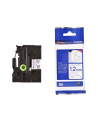 Taśma Brother 12mm BLUE ON WHITE FABRIC TAPE - nr 36