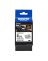 Taśma Brother 6mm BLACK  ON WHITE FLEXIBLE ID - nr 30