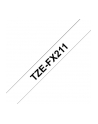 Taśma Brother 6mm BLACK  ON WHITE FLEXIBLE ID - nr 31