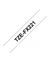 Taśma Brother 9mm BLACK  ON WHITE FLEXIBLE ID - nr 47