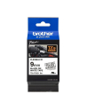Taśma Brother 9mm BLACK  ON WHITE FLEXIBLE ID - nr 54