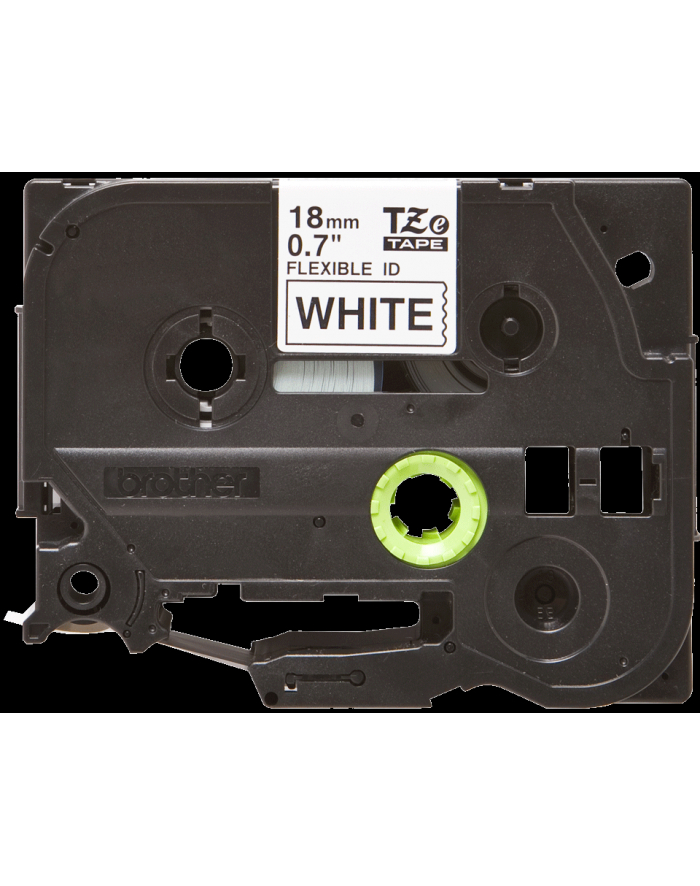 Taśma Brother 18mm BLACK  ON WHITE FLEXIBLE ID główny