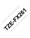 Taśma Brother 36mm BLACK  ON WHITE FLEXIBLE ID - nr 21