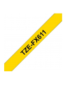 Taśma Brother 6mm BLACK  ON YELLOW FLEXIBLE ID - nr 28