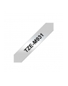Taśma Brother 12mm BLACK ON SILVER (MAT) TAPE/METALIC - nr 29