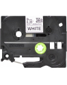 Taśma Brother 9mm BLACK  ON WHITE  NON LAMINATED - nr 37