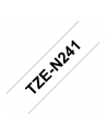 Taśma Brother 18mm BLACK  ON WHITE NON LAMINATED - nr 37