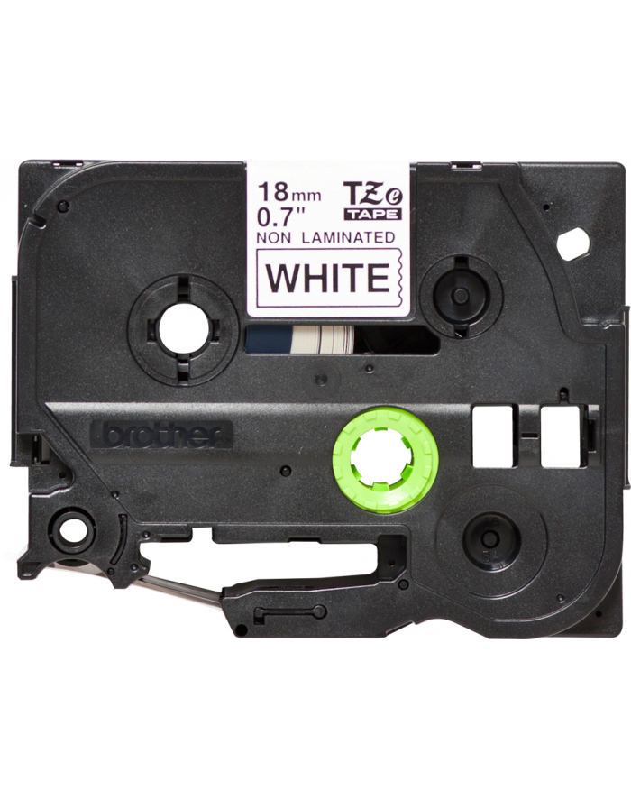 Taśma Brother 18mm BLACK  ON WHITE NON LAMINATED główny