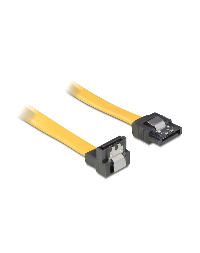 KABEL SATA DATA 70CM ZATRZASK. METAL. , WTYK 90'' DELOCK główny