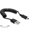 KABEL USB AM-MINI 2.0 SPIRALA 20-60CM DELOCK - nr 28