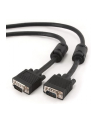 KABEL VGA M/M 10M + EKRAN + FERRYT BLACK GEMBIRD - nr 20