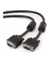 KABEL VGA M/M 5M + EKRAN + FERRYT BLACK GEMBIRD - nr 10