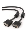 KABEL VGA M/M 5M + EKRAN + FERRYT BLACK GEMBIRD - nr 1