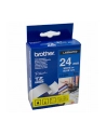 Taśma Brother 24mm WHITE ON BLUE - nr 21