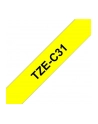 Taśma Brother 12mm BLACK ON FLUO. YELLOW - nr 35