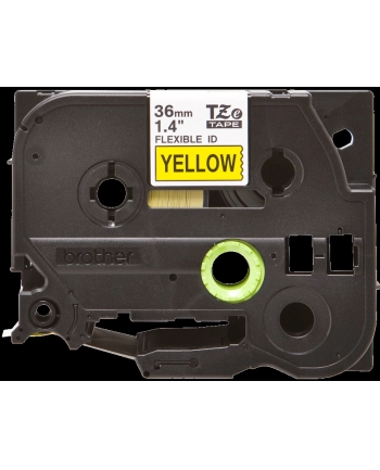 Taśma Brother 36mm BLACK  ON YELLOW FLEXIBLE ID nr 2